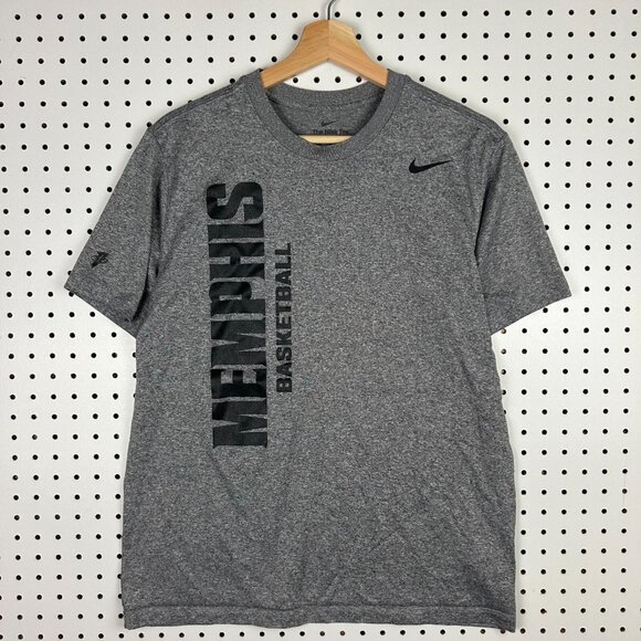 Nike Memphis Tiges Basketball 1 Cent Dri Fit Shirt Medium Gray Team Issued Penny - Picture 1 of 6